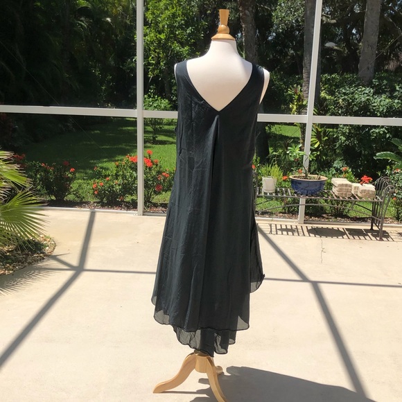 NEW! ❤️ CP SHADES Blanca Dress - Beautiful Layered Boho MIDI - Sz. L - Black NWT - Picture 6 of 12